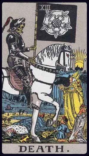 Death tarot card from the Rider-Waite-Smith deck