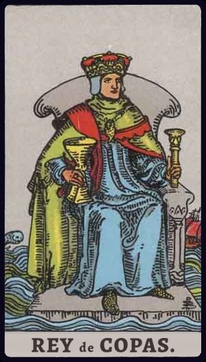 Carta de tarot Rey de Copas