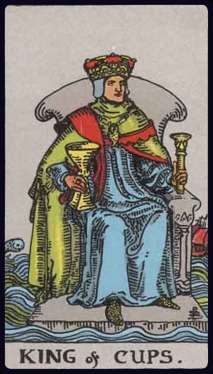 King of Cups tarot card from the Rider-Waite-Smith deck