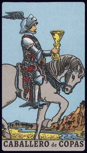 Carta de tarot Caballero de Copas